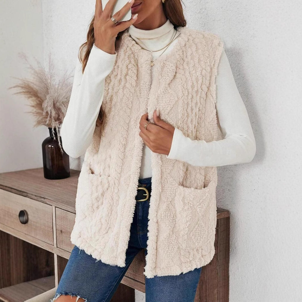 Cardigan mit Plüschtaschen