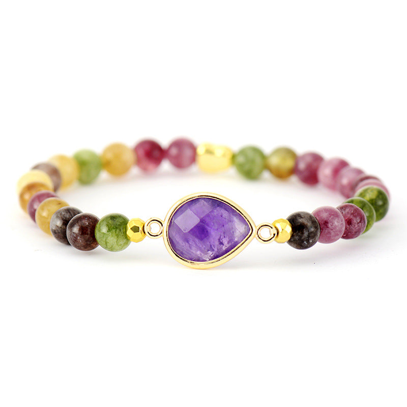 Amethyst Turmalin Kristall Armband – Bild 5 | LuxeStyle