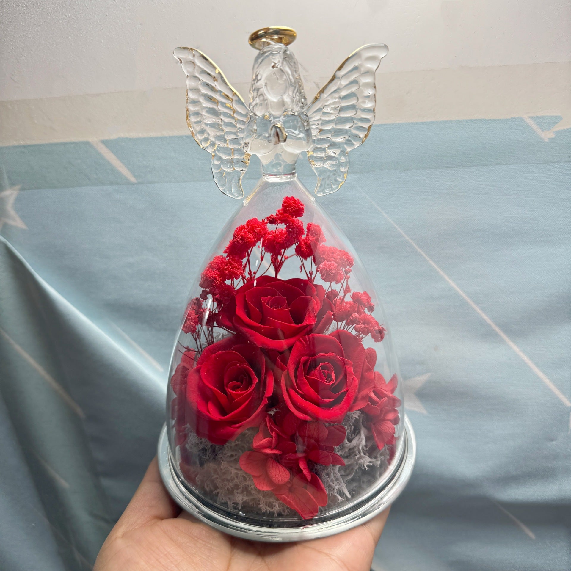 Rosenstrauss Engel-Geschenk (ewig haltbar)