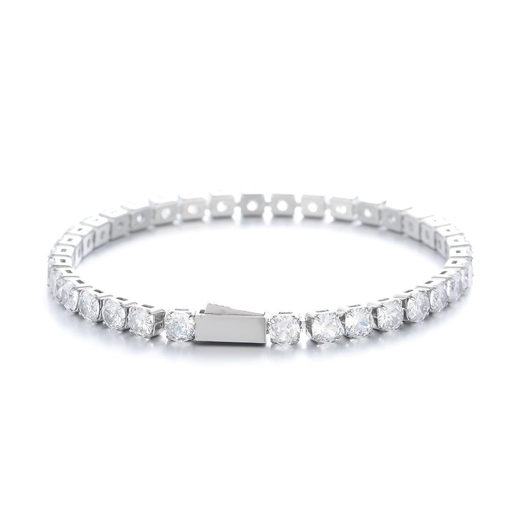 Zirkon Edelstahl Armband mit Federverschluss – Bild 5 | LuxeStyle