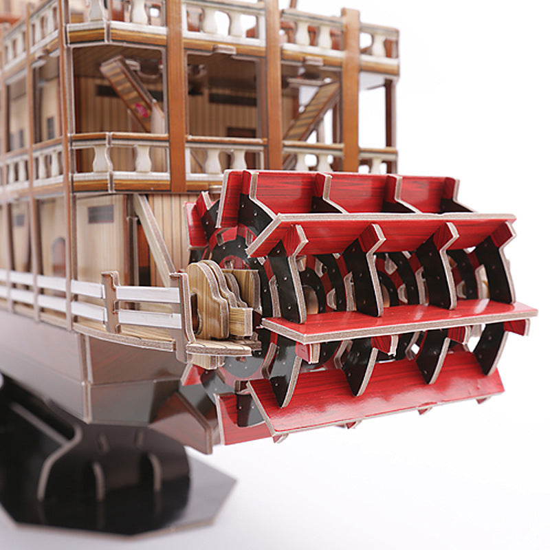 3D Puzzle Mississippi River Steamboat Modell – Bild 4 | LuxeStyle