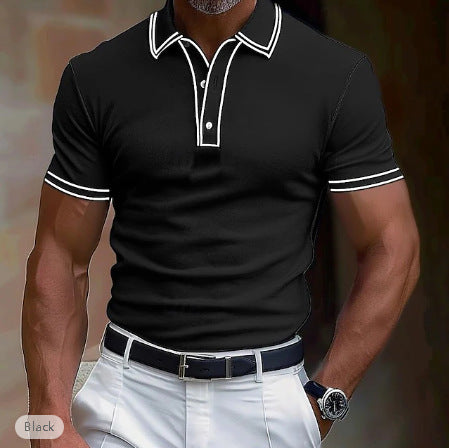 Herren Kurzarm Polo-Shirt – Bild 2 | LuxeStyle