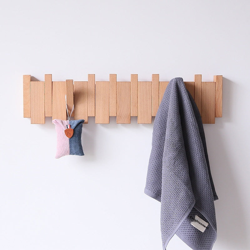Wand-Hakenleiste aus Holz