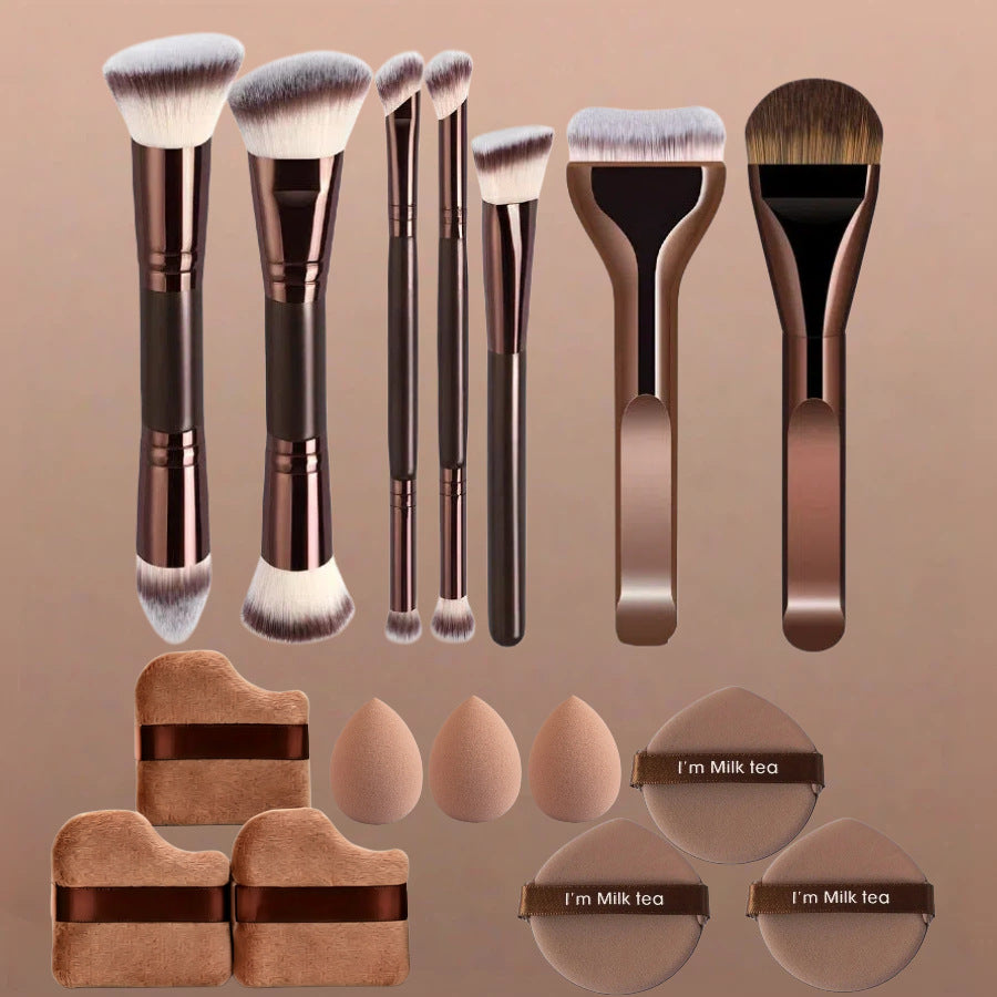 Kaffeebraune Make-up-Pinsel