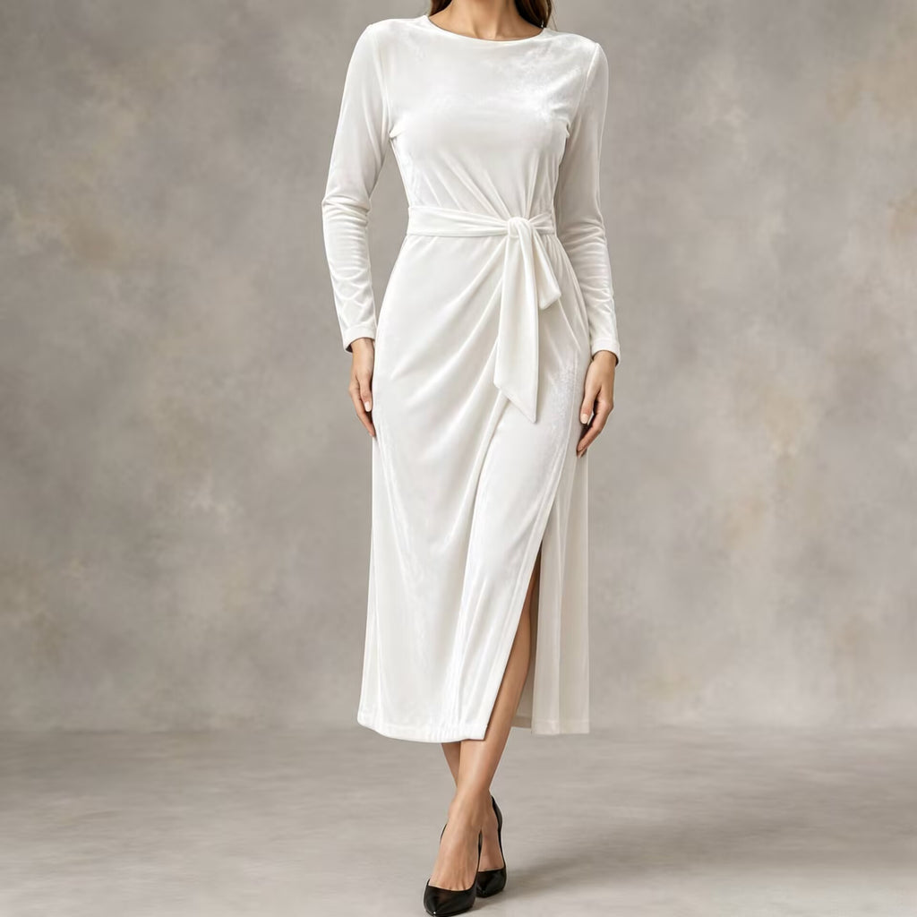 Damen Bodycon Kleid mit langen Ärmeln – Bild 10 | LuxeStyle