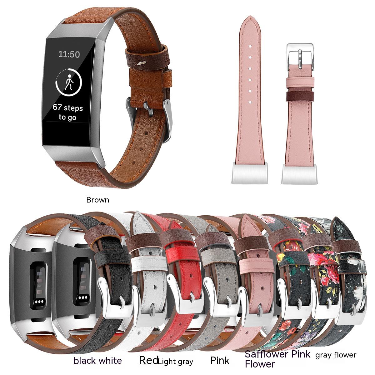 Lederarmband für Fitbit Charge 3/4