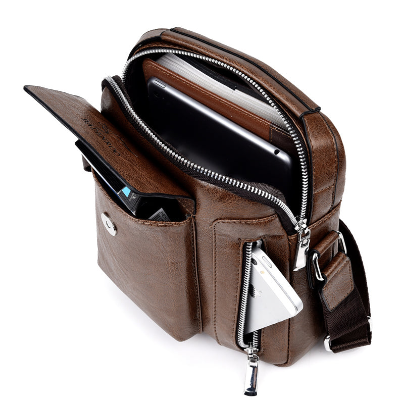 Retro Business Rucksack für Herren – Bild 9 | LuxeStyle