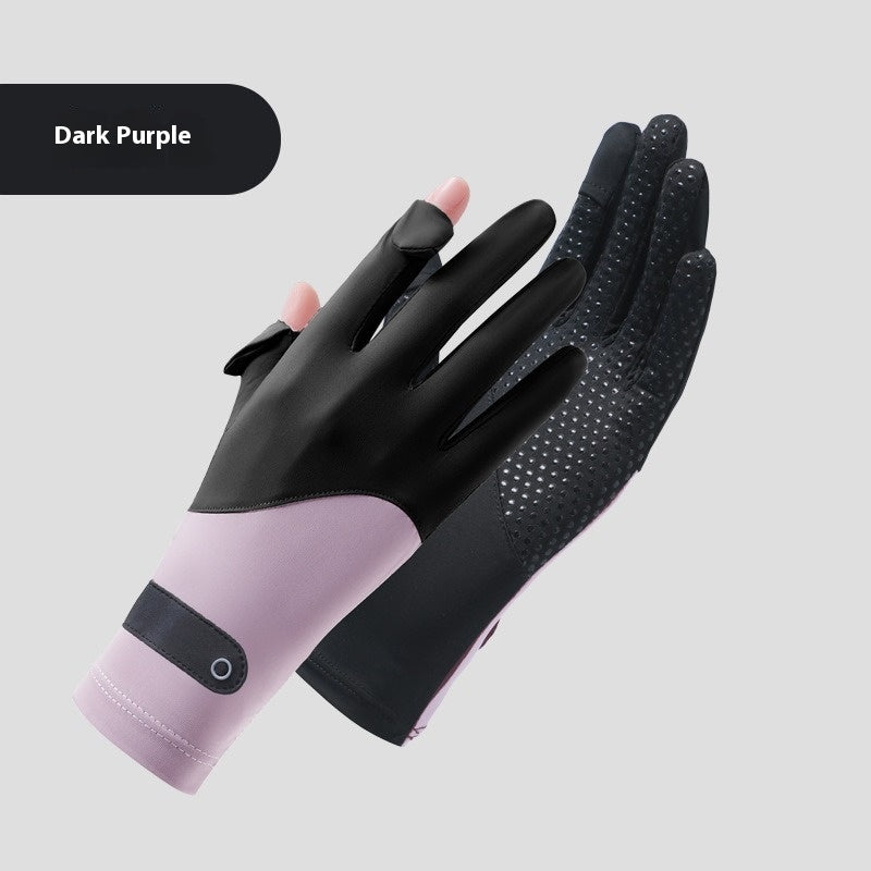 Eisseide-Sonnenschutzhandschuhe Touchscreen UV-Schutz – Bild 1 | LuxeStyle