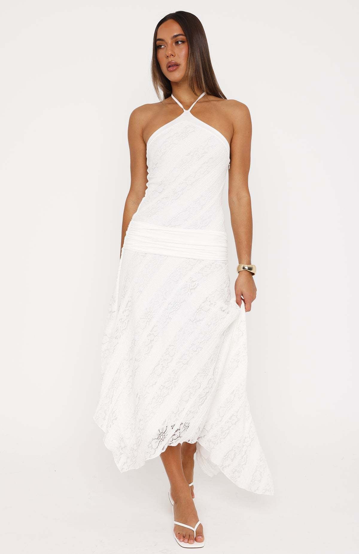 Asymmetrisches Resort-Kleid mit Taillierung – Bild 7 | LuxeStyle