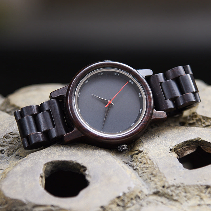 Ebenholz-Armbanduhr für Herren – Bild 4 | LuxeStyle