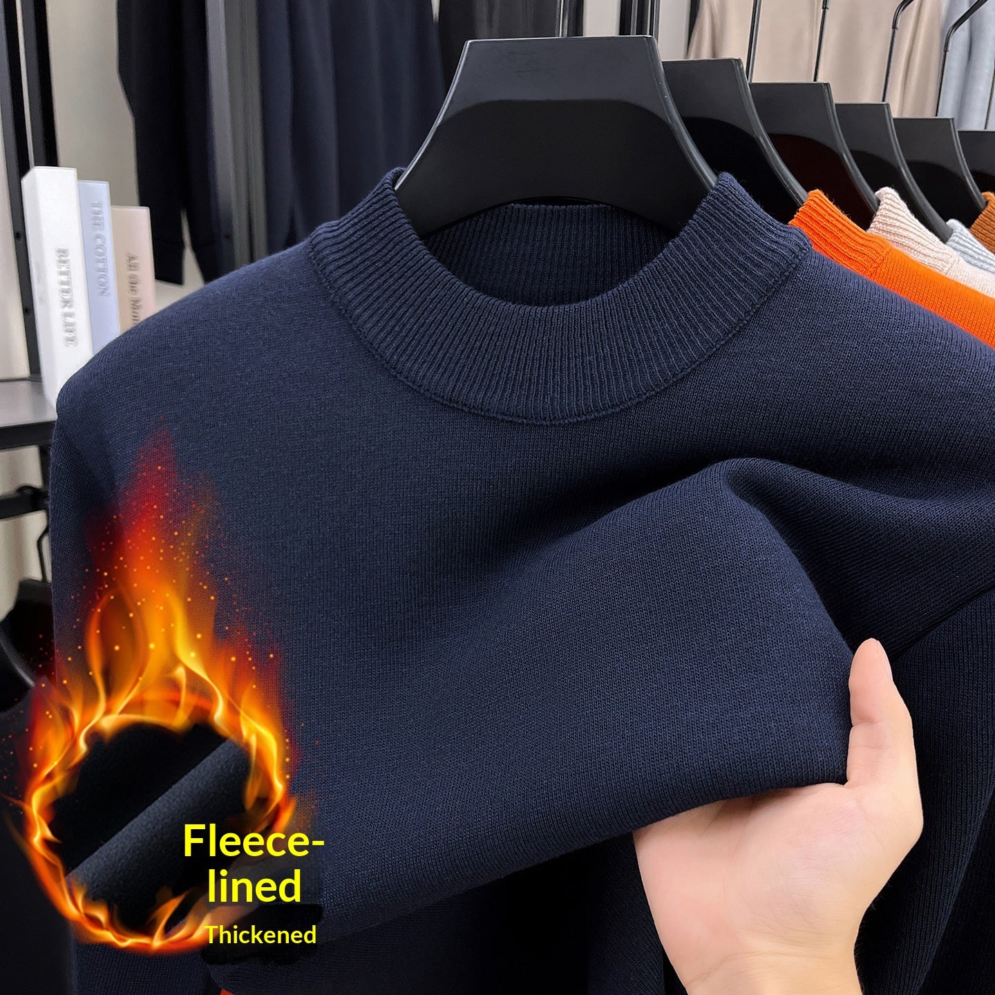 Herren-Warm-Strickpullover