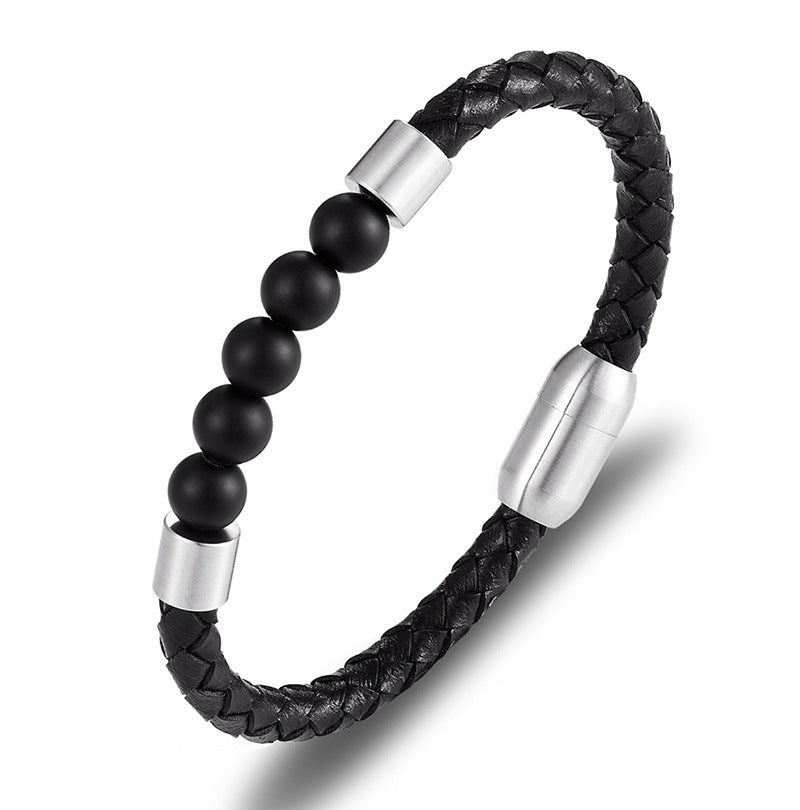 Unisex Lederarmband mit Edelstahlschnalle – Bild 7 | LuxeStyle