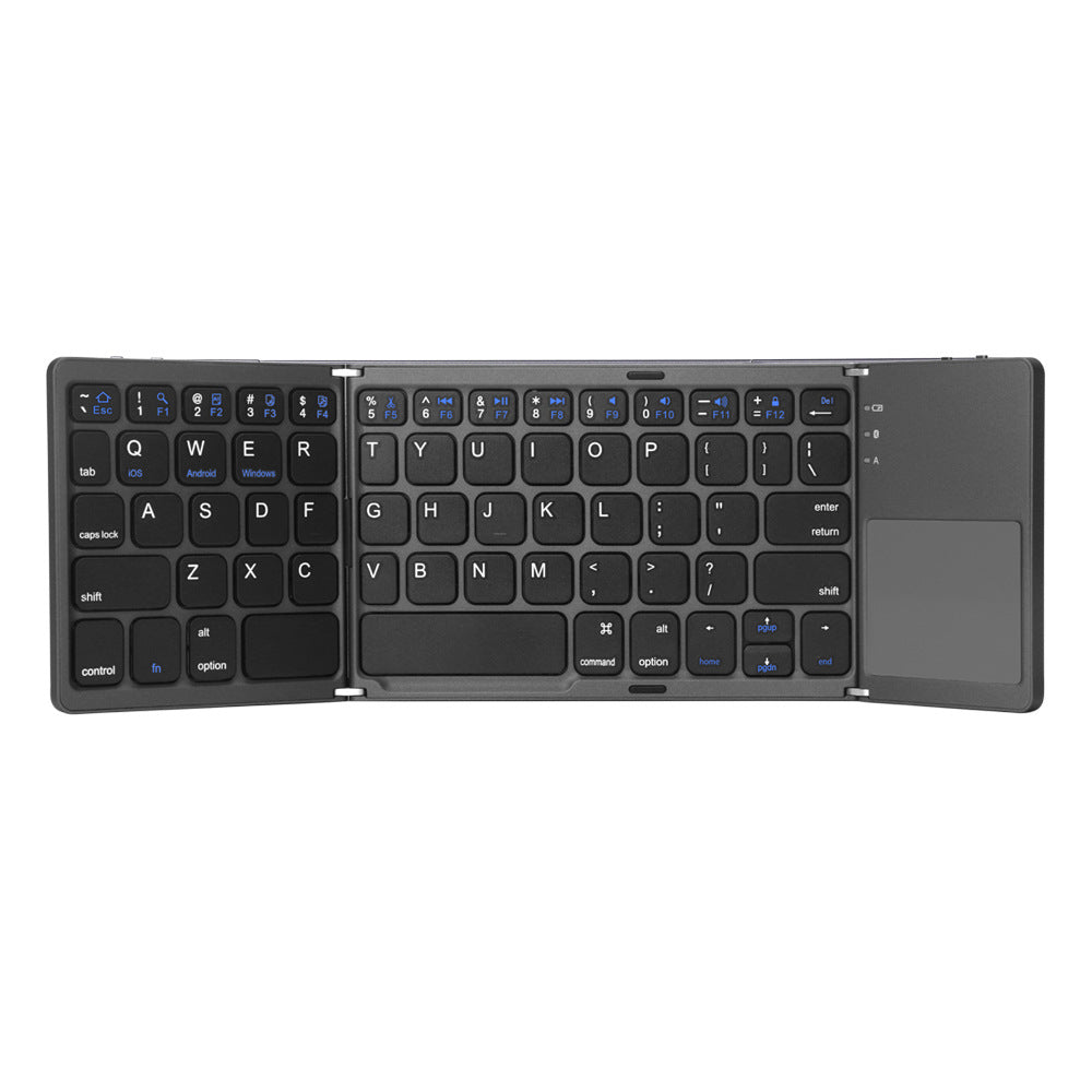 Ultra-dünne, faltbare Bluetooth-Tastatur mit Touchpad