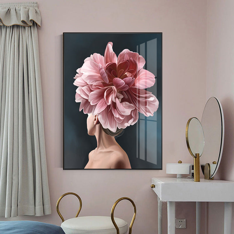 Blumenfrau Leinwand