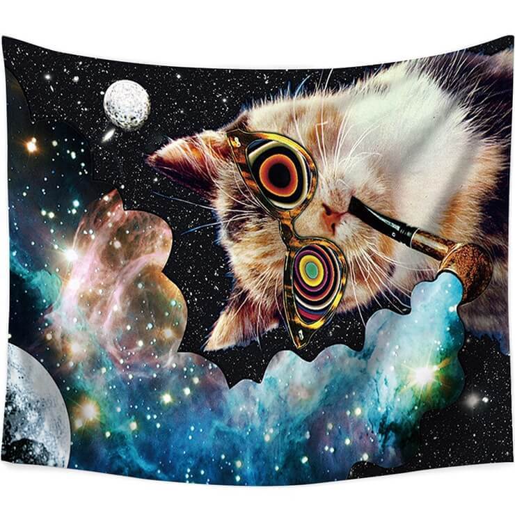 Steinige Katze Wandteppich – Bild 2 | LuxeStyle