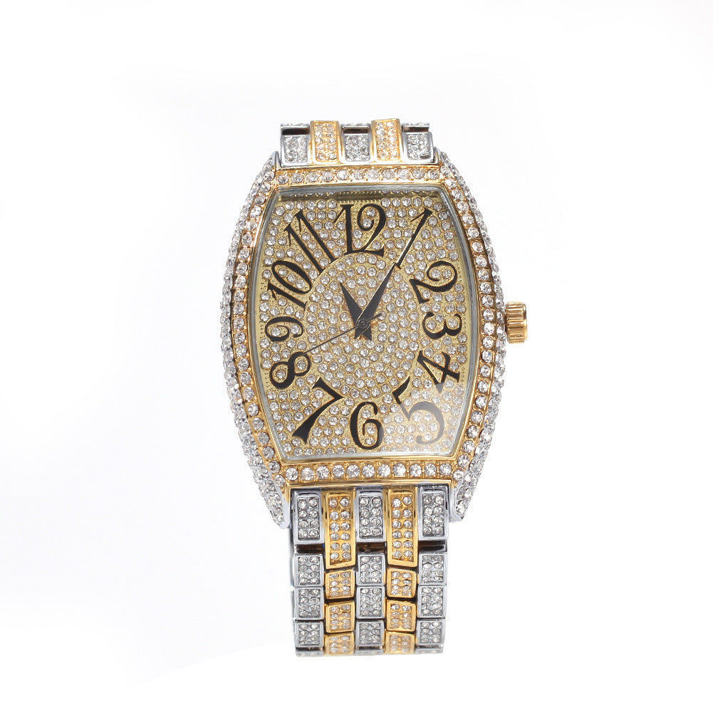 Herren Armbanduhr mit Strass-Zifferblatt – Bild 2 | LuxeStyle