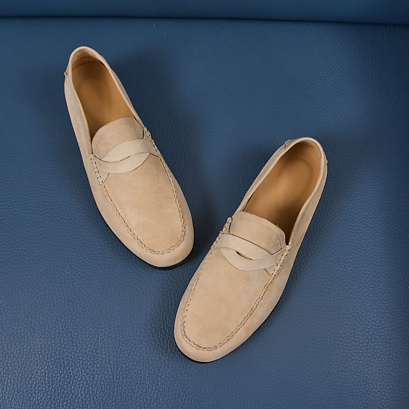 Leder-Slipper im Old Money Stil
