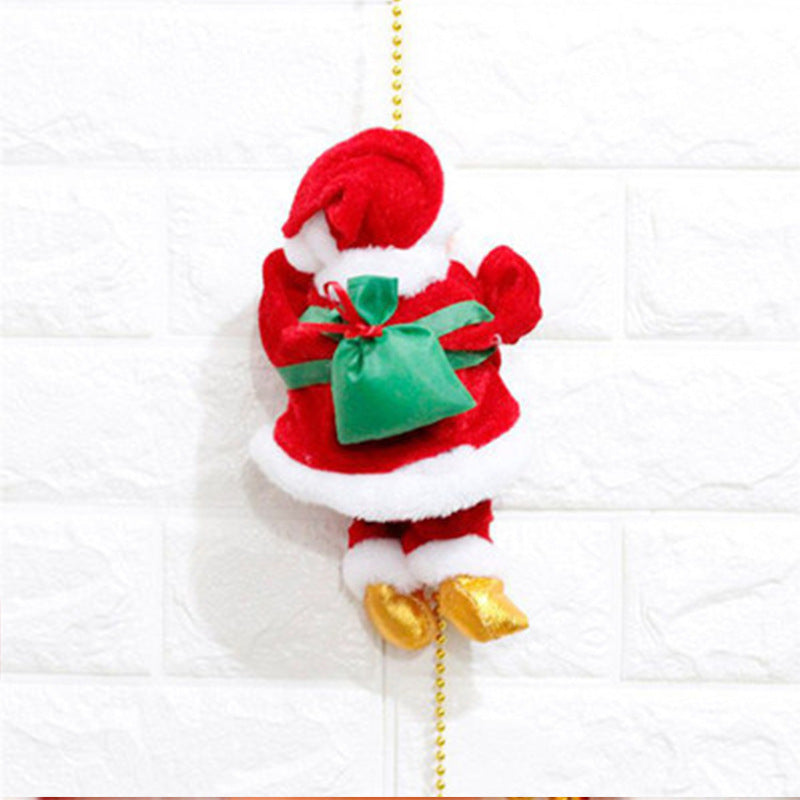 Kletternder Weihnachtsmann
