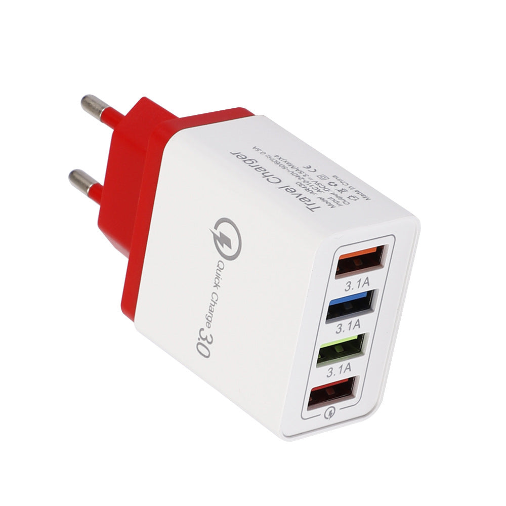 USB-Ladegerät mit 4 Ports und Quick Charge 3.0