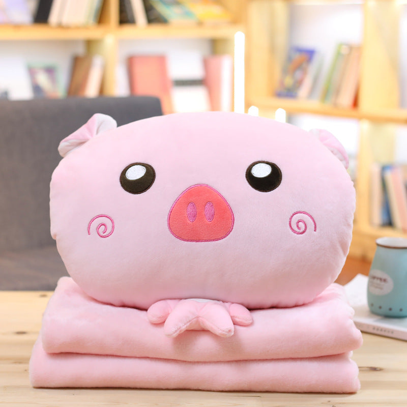 Warmes Korallen-Fleece-Schweinchen-Decke – Bild 3 | LuxeStyle