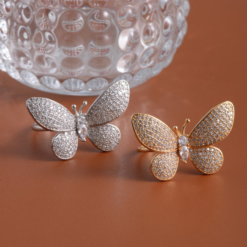 Mode-Schmetterling-Offener Ring – Bild 2 | LuxeStyle