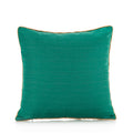 Dunkelgrüner Satin-Jacquard Kissenbezug – Bild 1 | LuxeStyle