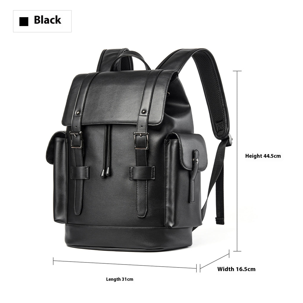Leder-Rucksack grosse Kapazität Business – Bild 6 | LuxeStyle