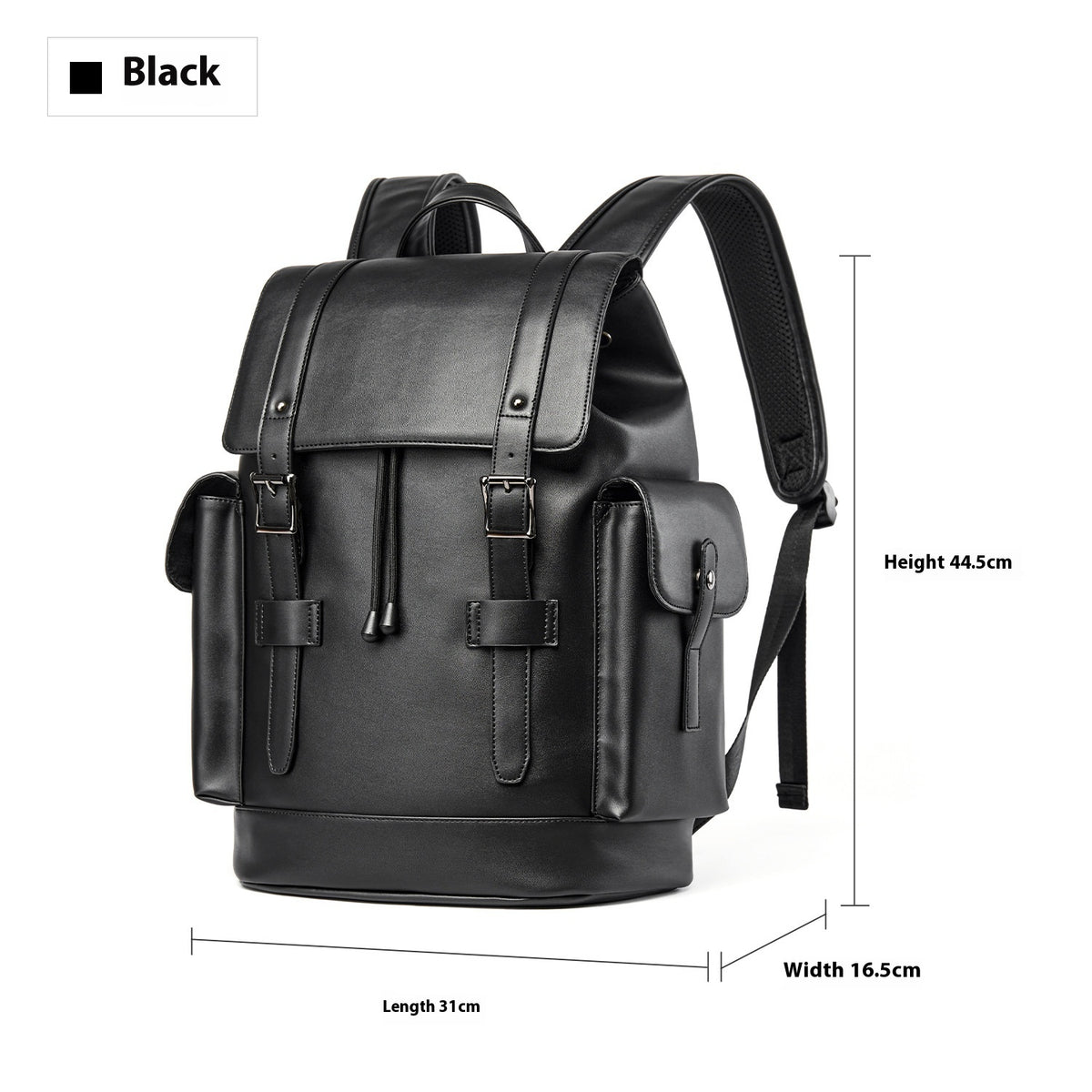 Leder-Rucksack grosse Kapazität Business – Bild 6 | LuxeStyle