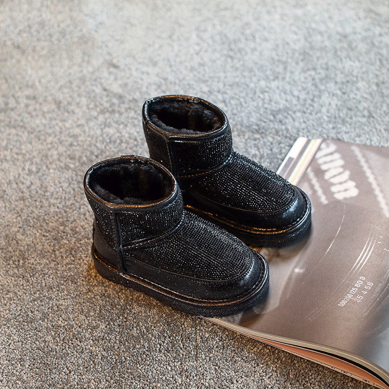 Warme Kinder-Mid-Boots mit Plüschfutter – Bild 6 | LuxeStyle