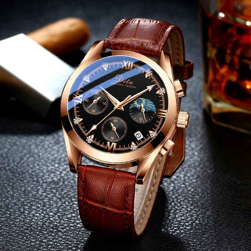 Sportuhr mit Quarzwerk, 42 mm Zifferblatt | LuxeStyle