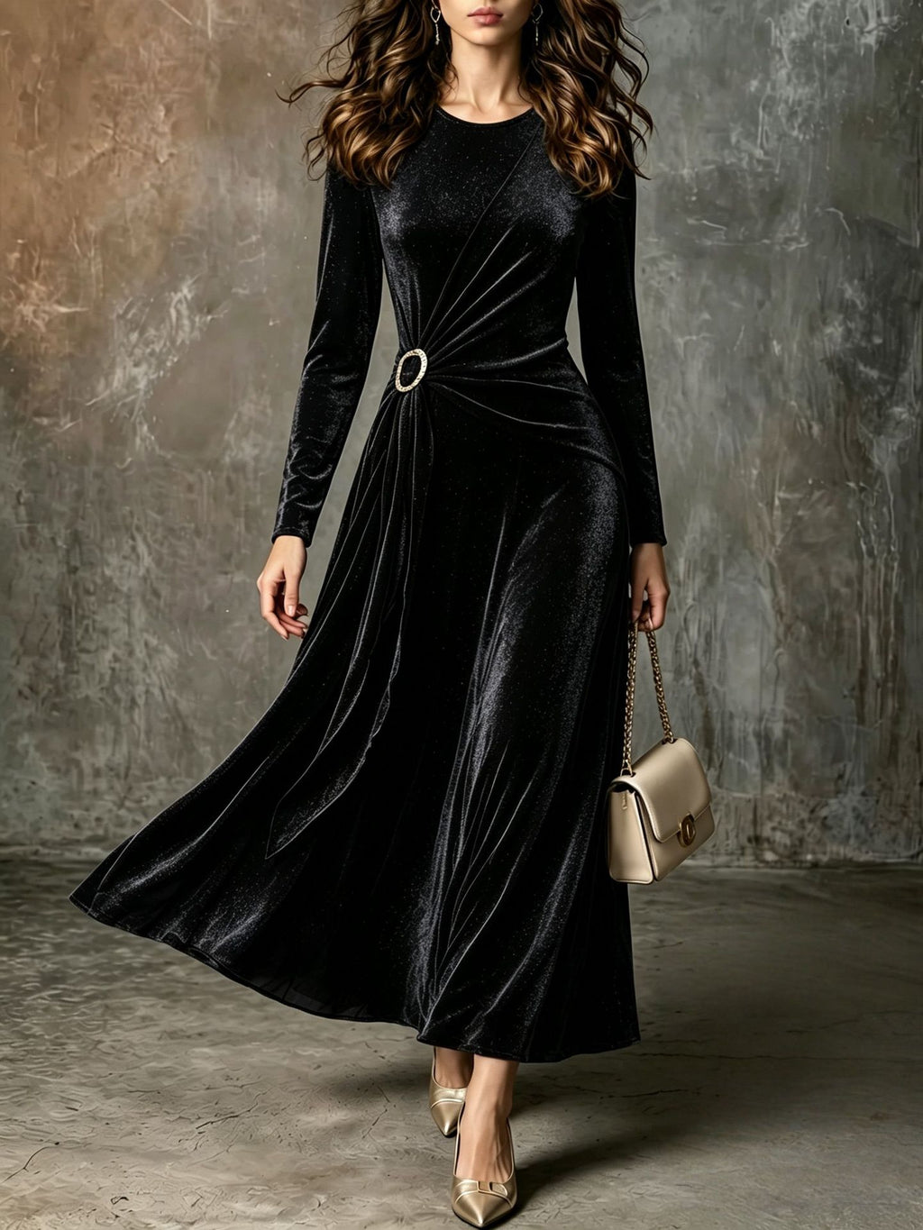 Elegantes, figurbetontes Etuikleid mit Langarm – Bild 8 | LuxeStyle