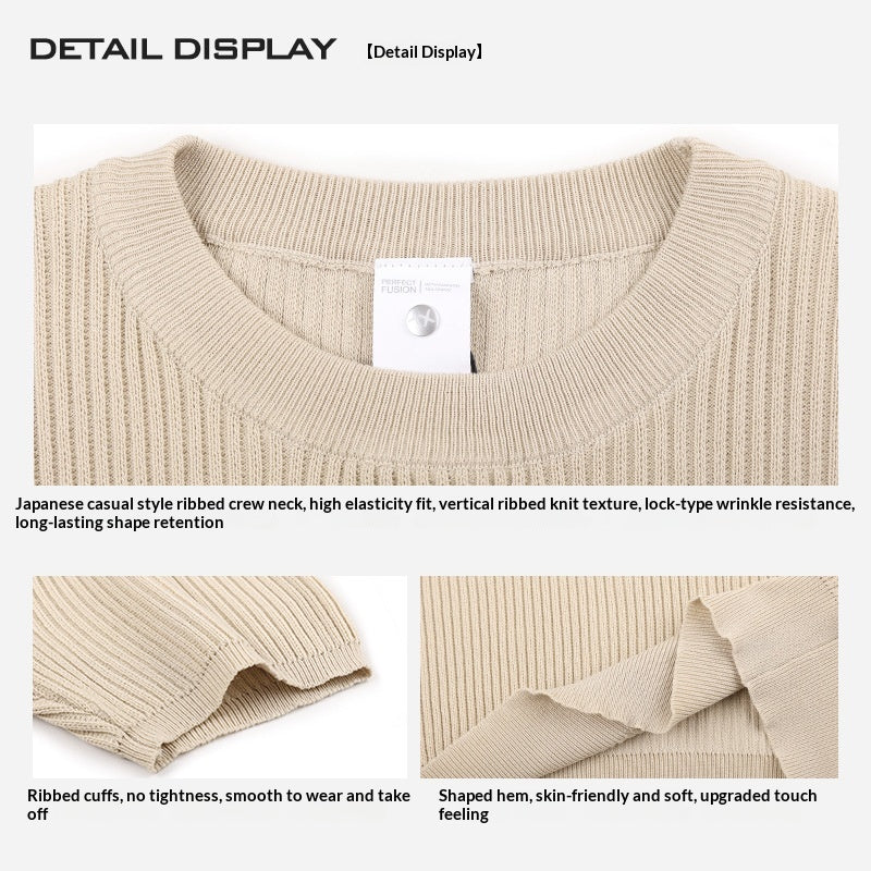 Casual Rundhals-Shirt für Herren