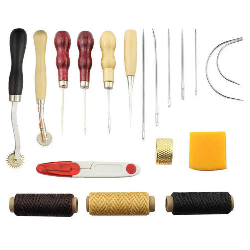 Set aus 13 handgefertigten Lederwaren | LuxeStyle