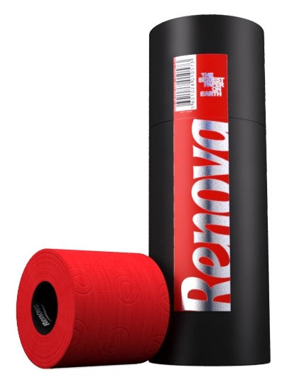 WC Papier rot 3 Rollen Geschenkpackung