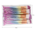 Makeup Pinsel-Set im Fischschwanz-Design