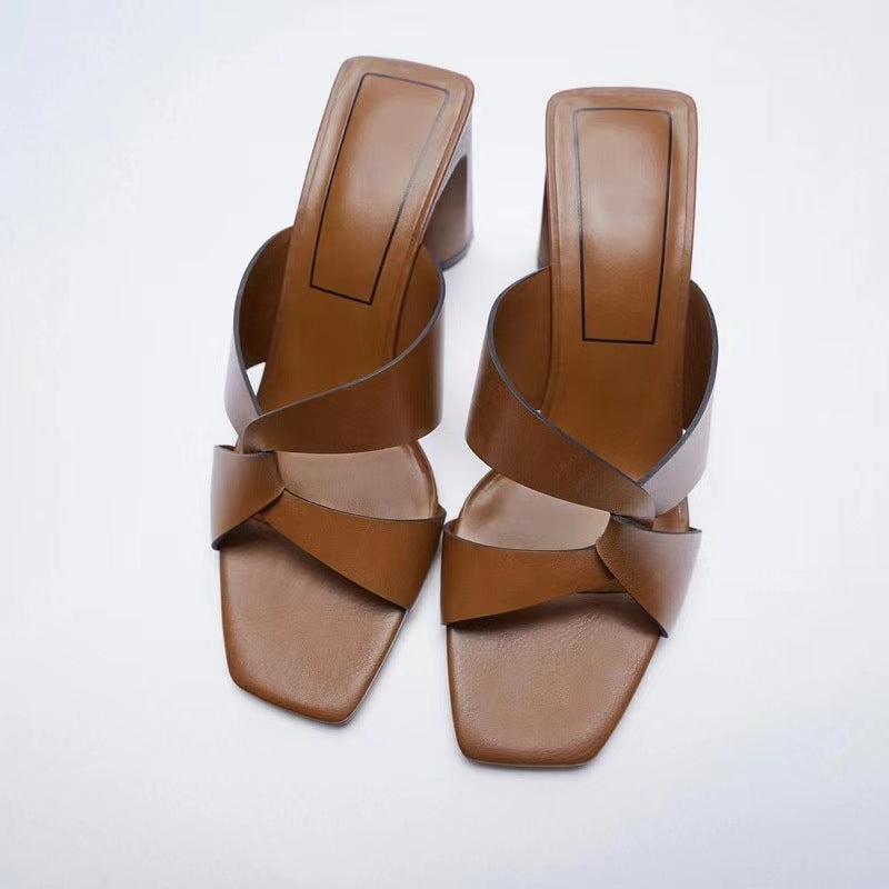 Leinen‑Sandalen mit quadratischem Zeh – Bild 2 | LuxeStyle