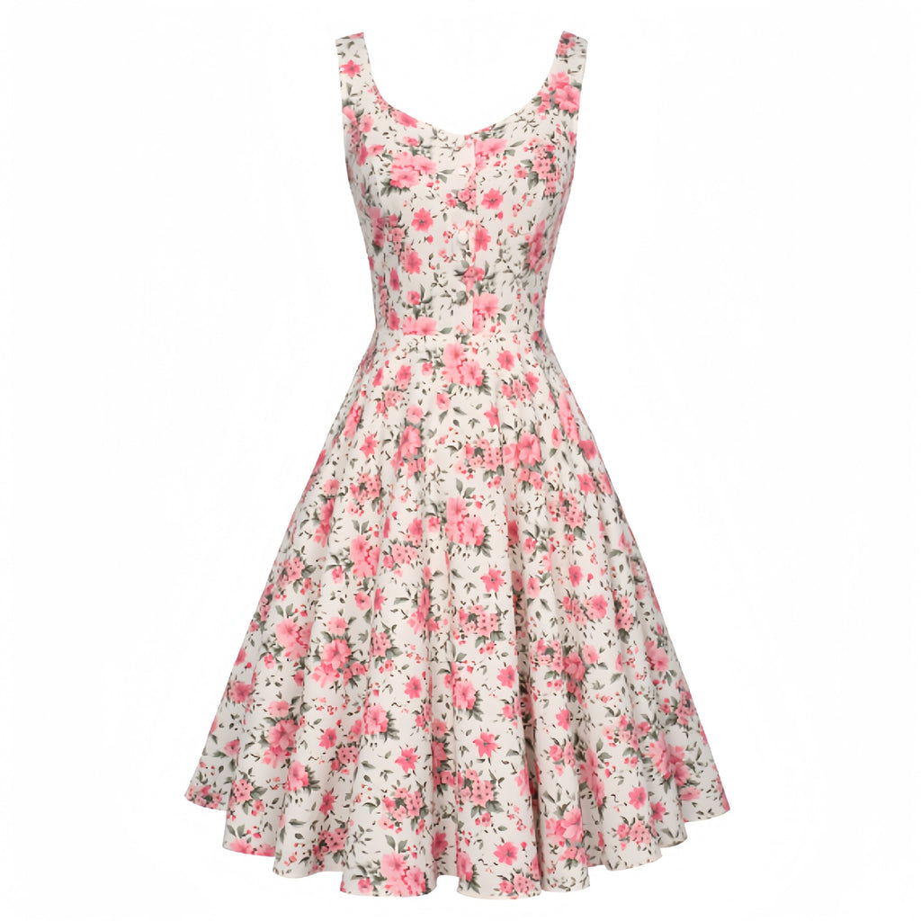 Retro Cocktail Ballkleid ohne Ärmel – Bild 3 | LuxeStyle