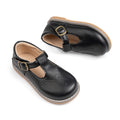 Mädchen-Leder Schuhe britischer Stil