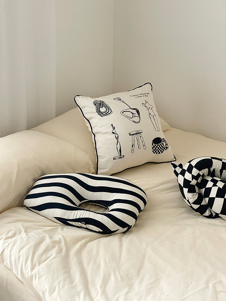 Kariertes Kissen für Sofa und Wohnzimmer – Bild 7 | LuxeStyle