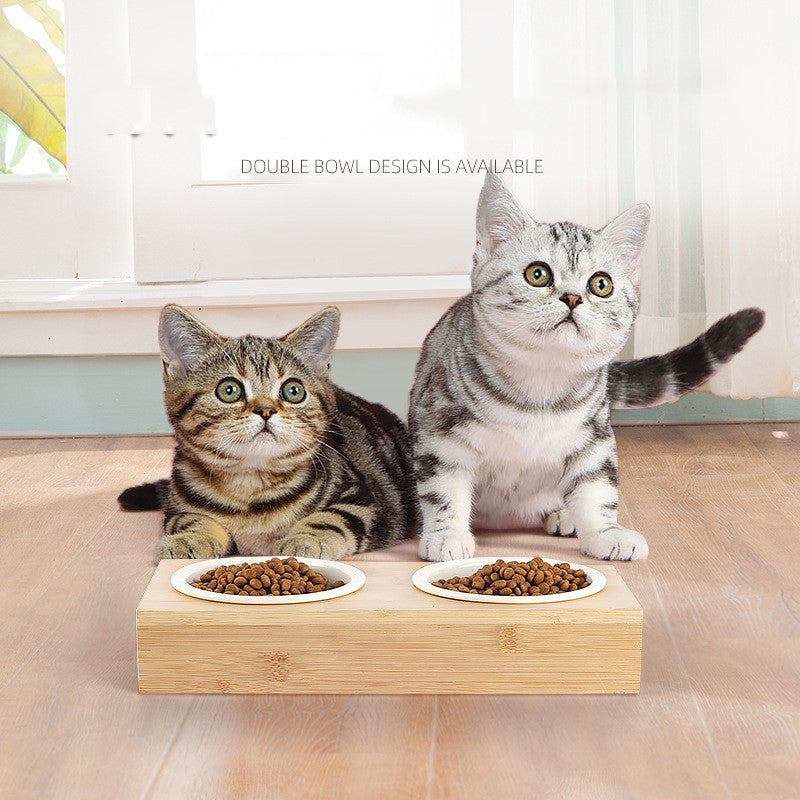 Katzen- und Hundebowle aus Bambus und Keramik – Bild 4 | LuxeStyle