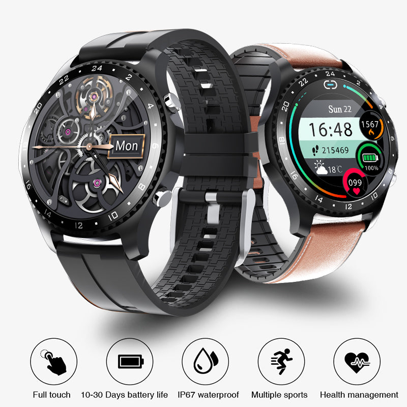 Smartwatch mit Bluetooth-Telefonie & Temperaturmessung