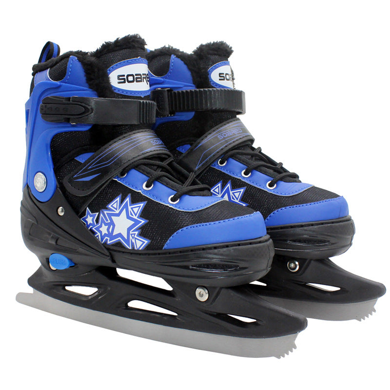 Kinder Schlittschuh-Schuhe mit Plüsch – Bild 2 | LuxeStyle