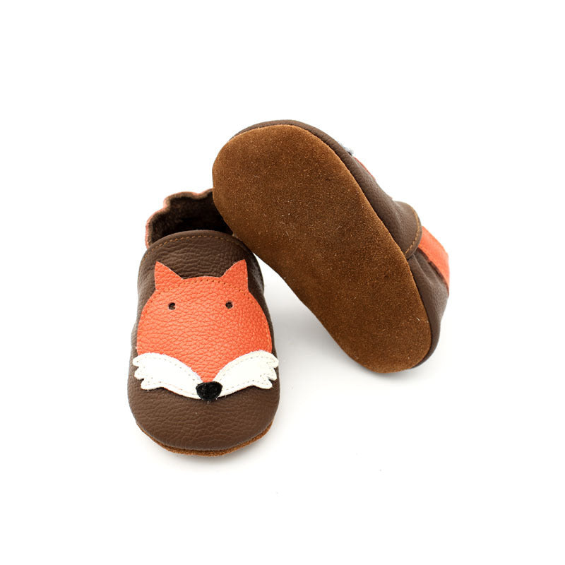 Baby-Lauflernschuhe aus Leder mit Fuchs-Motiv – Bild 5 | LuxeStyle