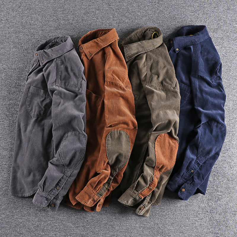 Corduroy Langarmhemd für Herren – Bild 3 | LuxeStyle