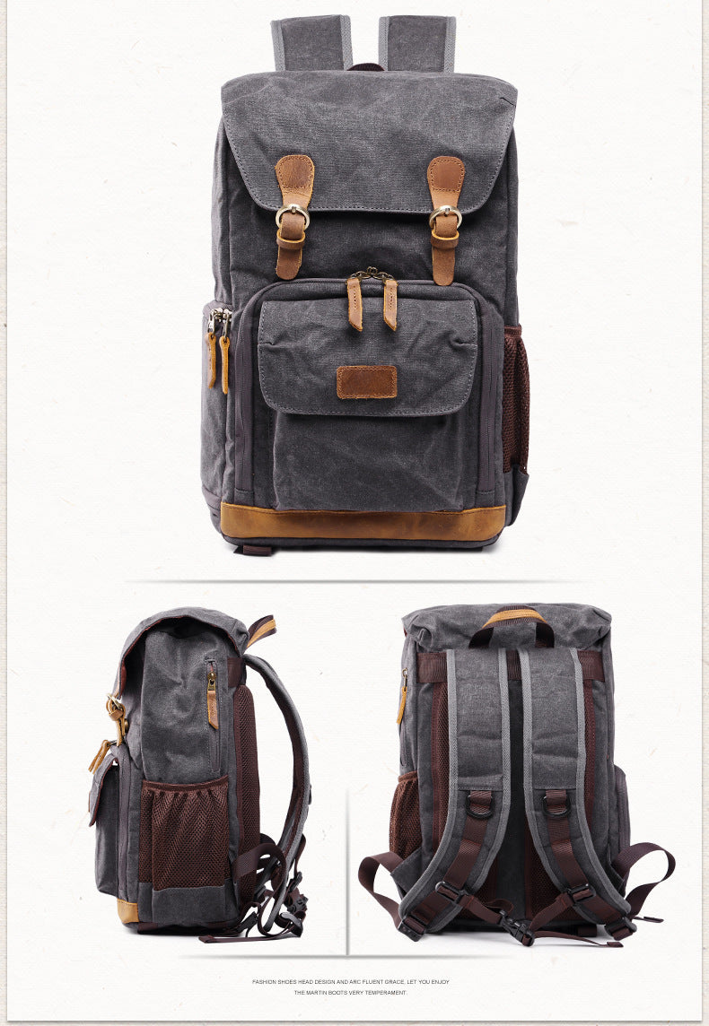 Kamerarucksack aus Baumwolle – Bild 4 | LuxeStyle