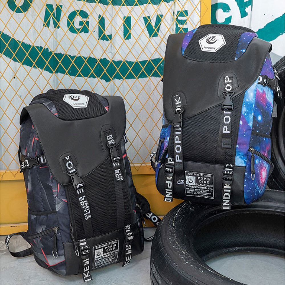 USB-Rucksack mit Laptopfach und Ladeanschluss – Bild 5 | LuxeStyle