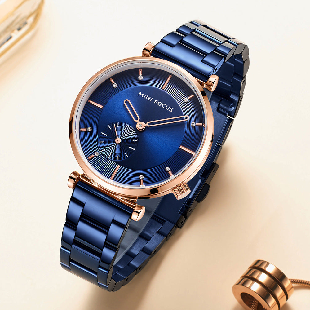 Damen-Quarzarmbanduhr aus Edelstahl – Bild 5 | LuxeStyle
