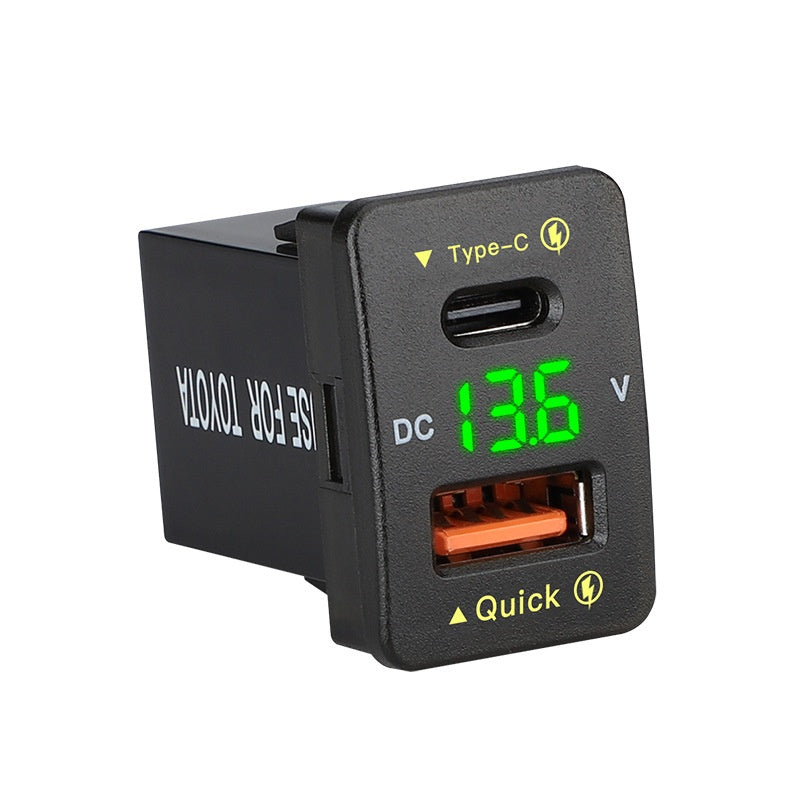 48W QC3.0 Auto-Ladegerät mit Voltanzeige