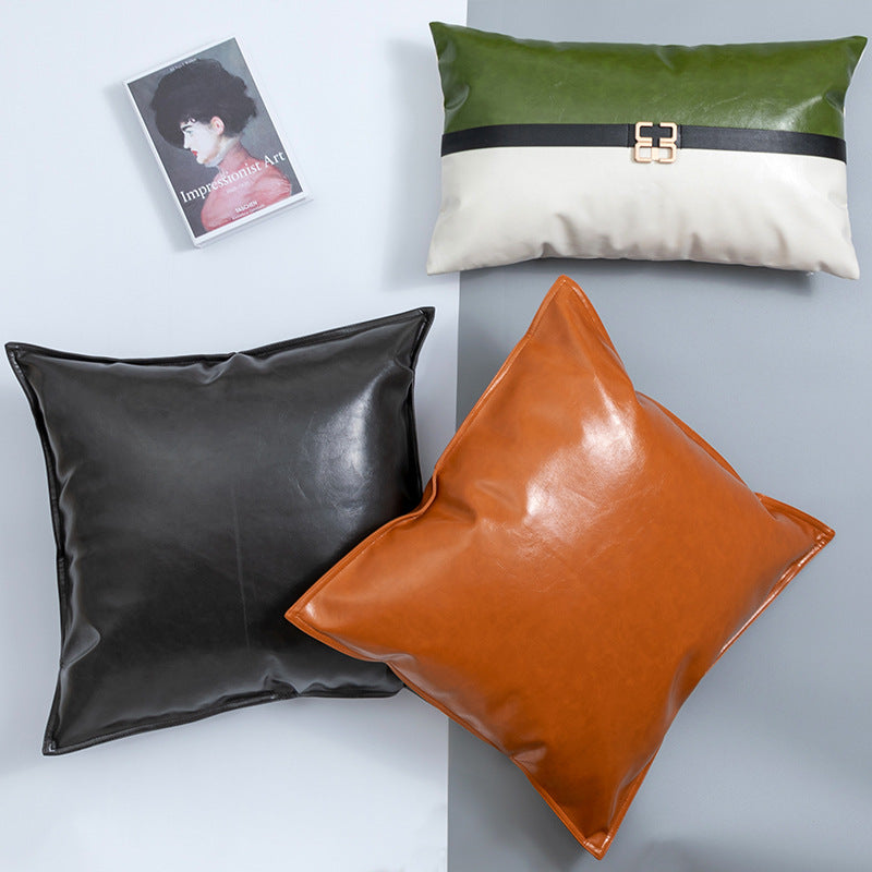 PU Leder Kissenbezug für Wohnzimmer – Bild 3 | LuxeStyle