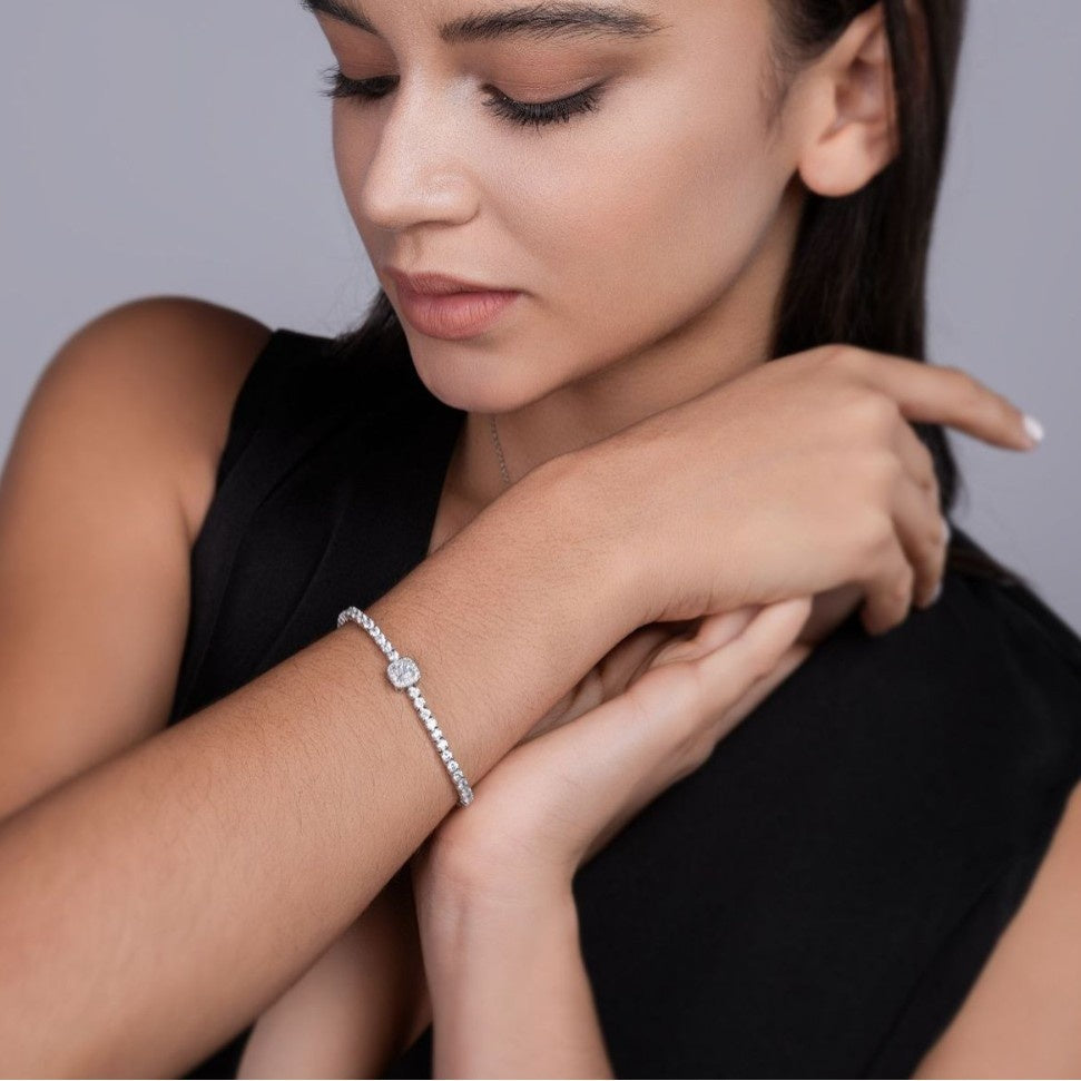 Mozambique Flower Tennis Armband – Bild 5 | LuxeStyle